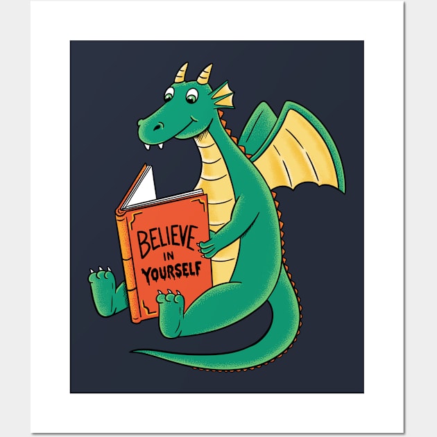 Dragon believe in yourself Wall Art by coffeeman